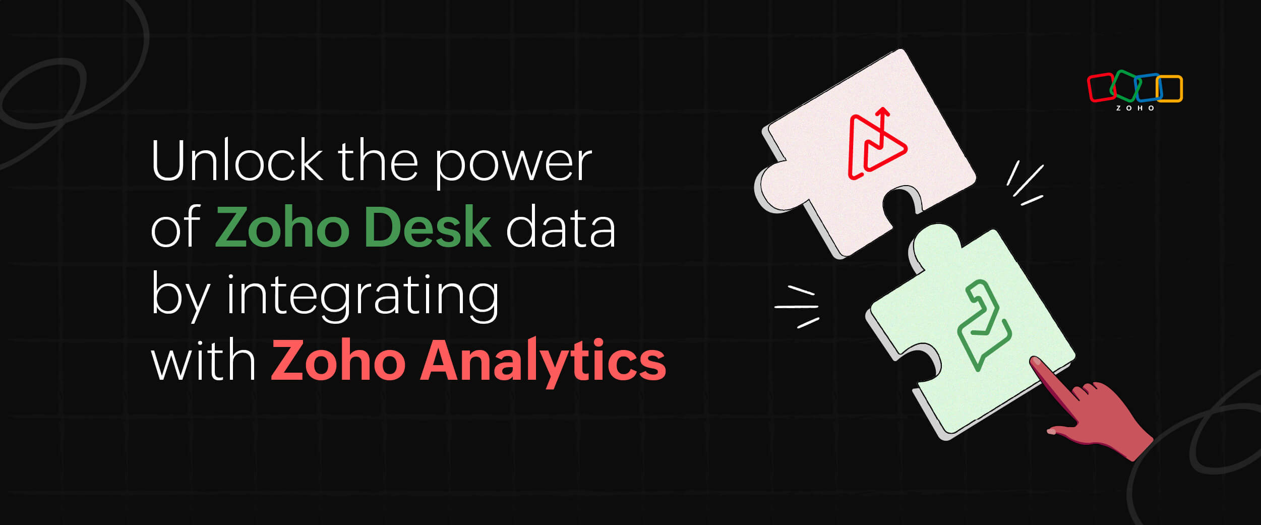 Unlock the power of Zoho Desk data by integrating with Zoho Analytics