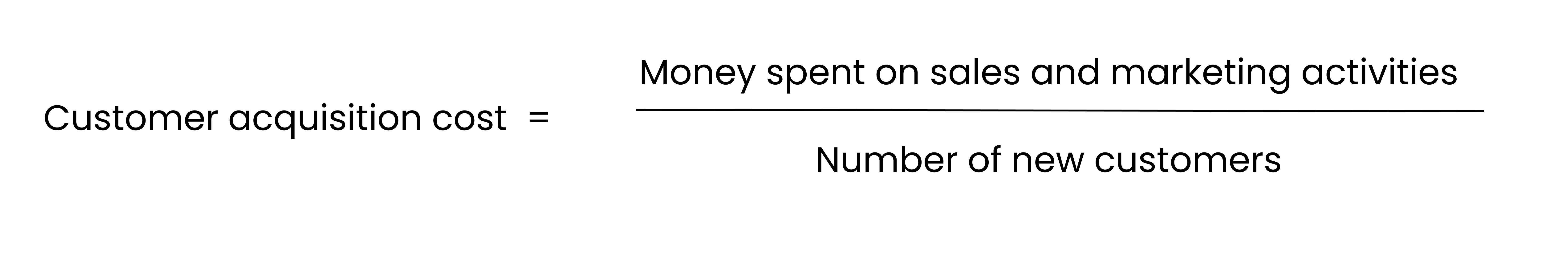 Customer acquisition cost formula