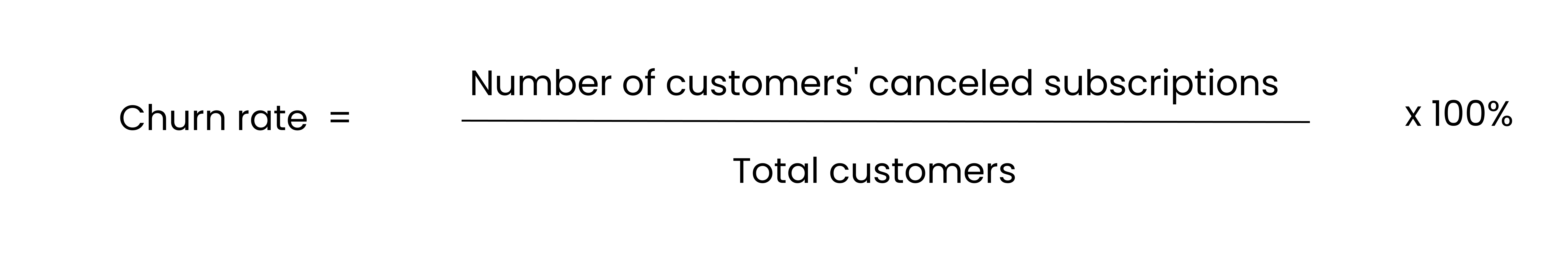 Churn rate formula