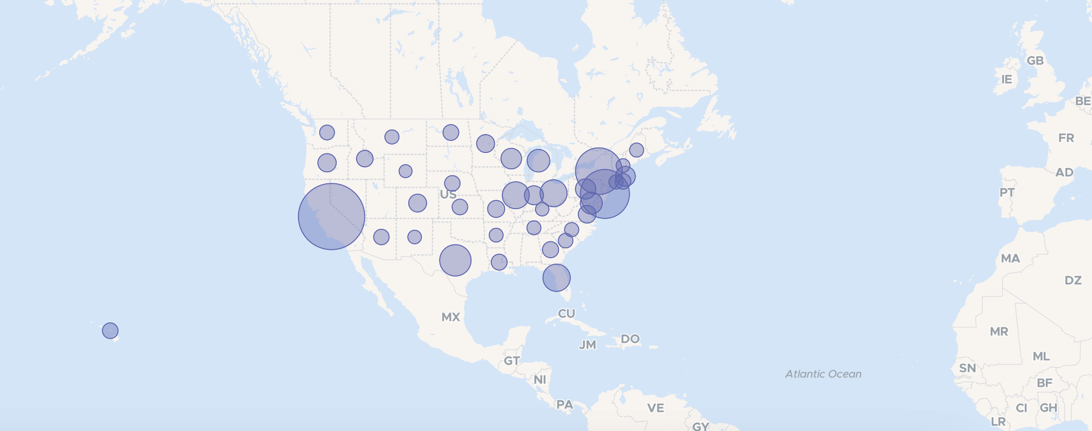 Sales by location