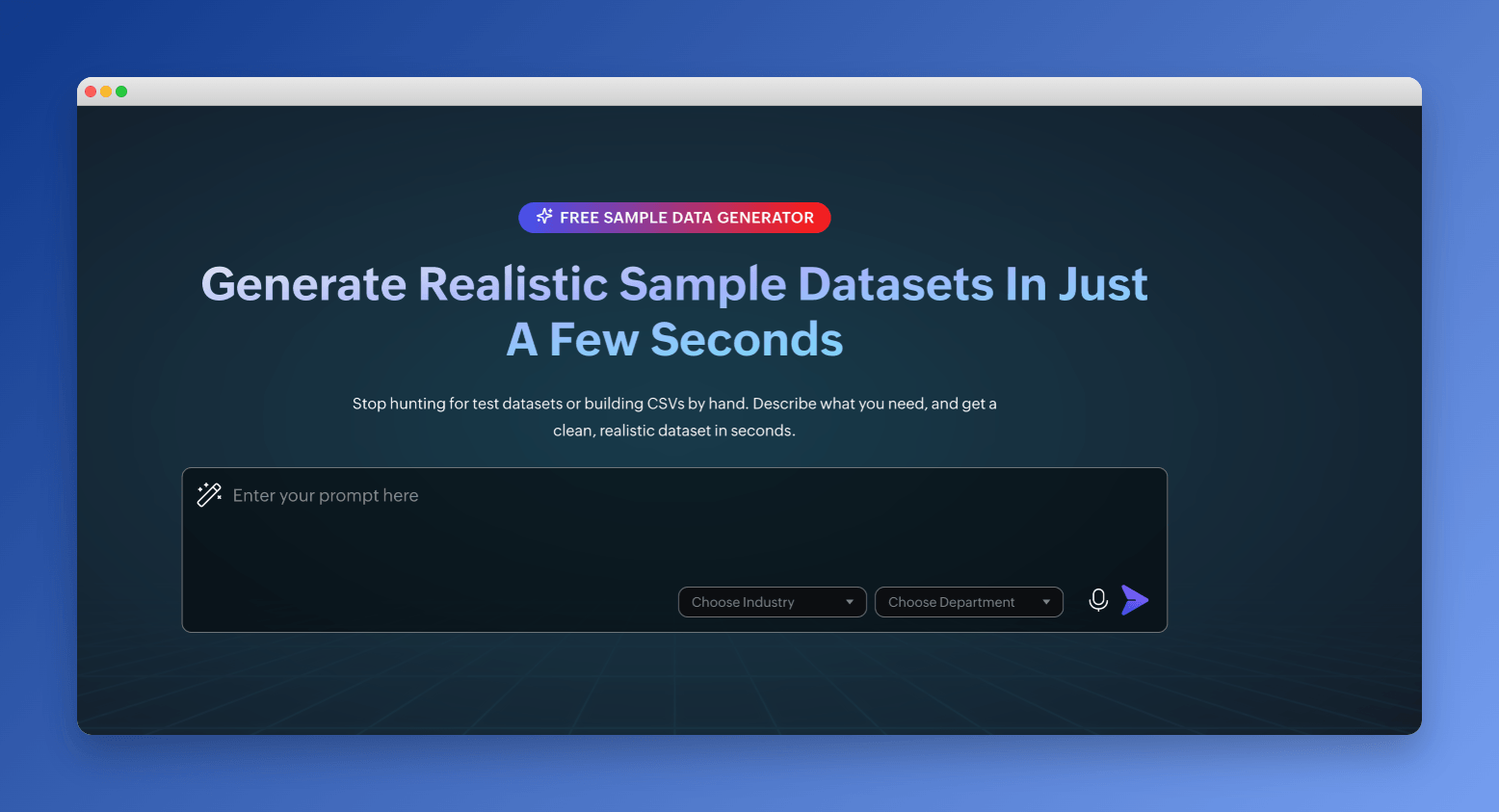 Sample dataset maker