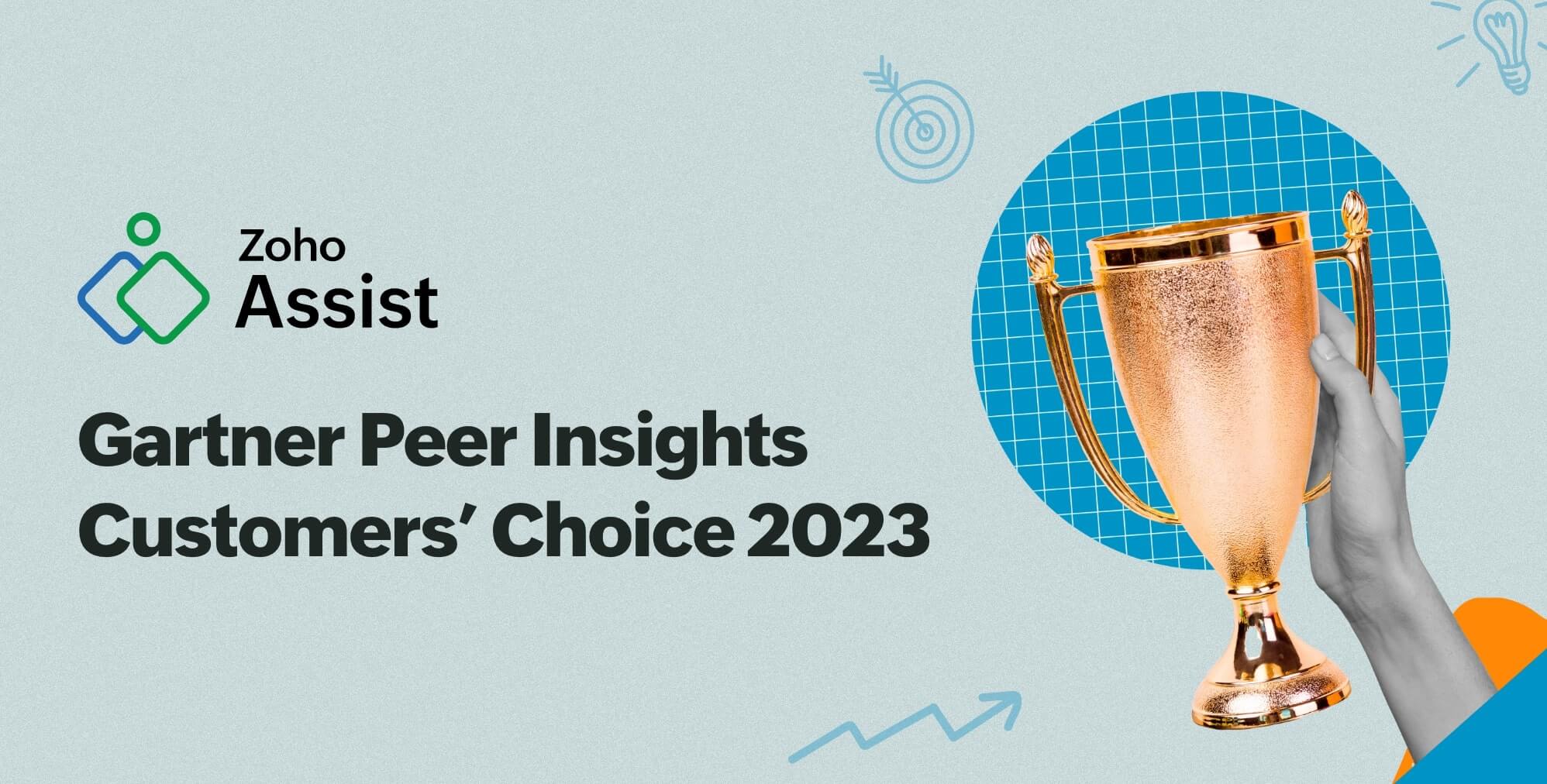 Exciting announcement: Gartner Peer Insights™ recognizes Zoho Assist as a 2023 Customers' Choice for Remote Desktop Software