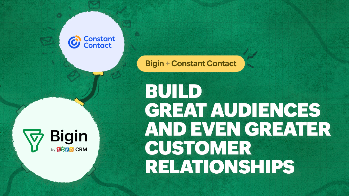 Constant Contact integrates with Bigin — Email marketing made easier