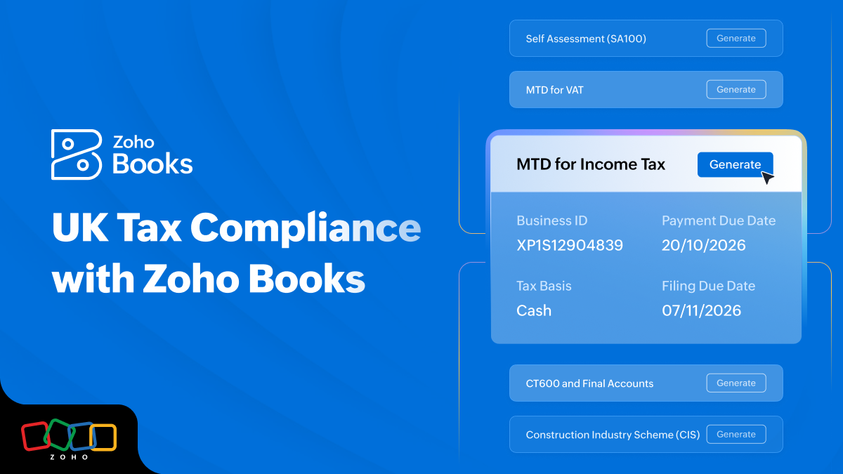 UK tax obligations listed out with generate button