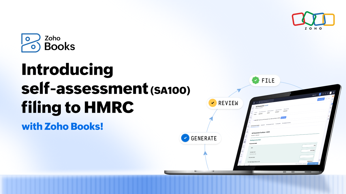 Zoho Books introduces self-assessment (SA100) filing in the UK