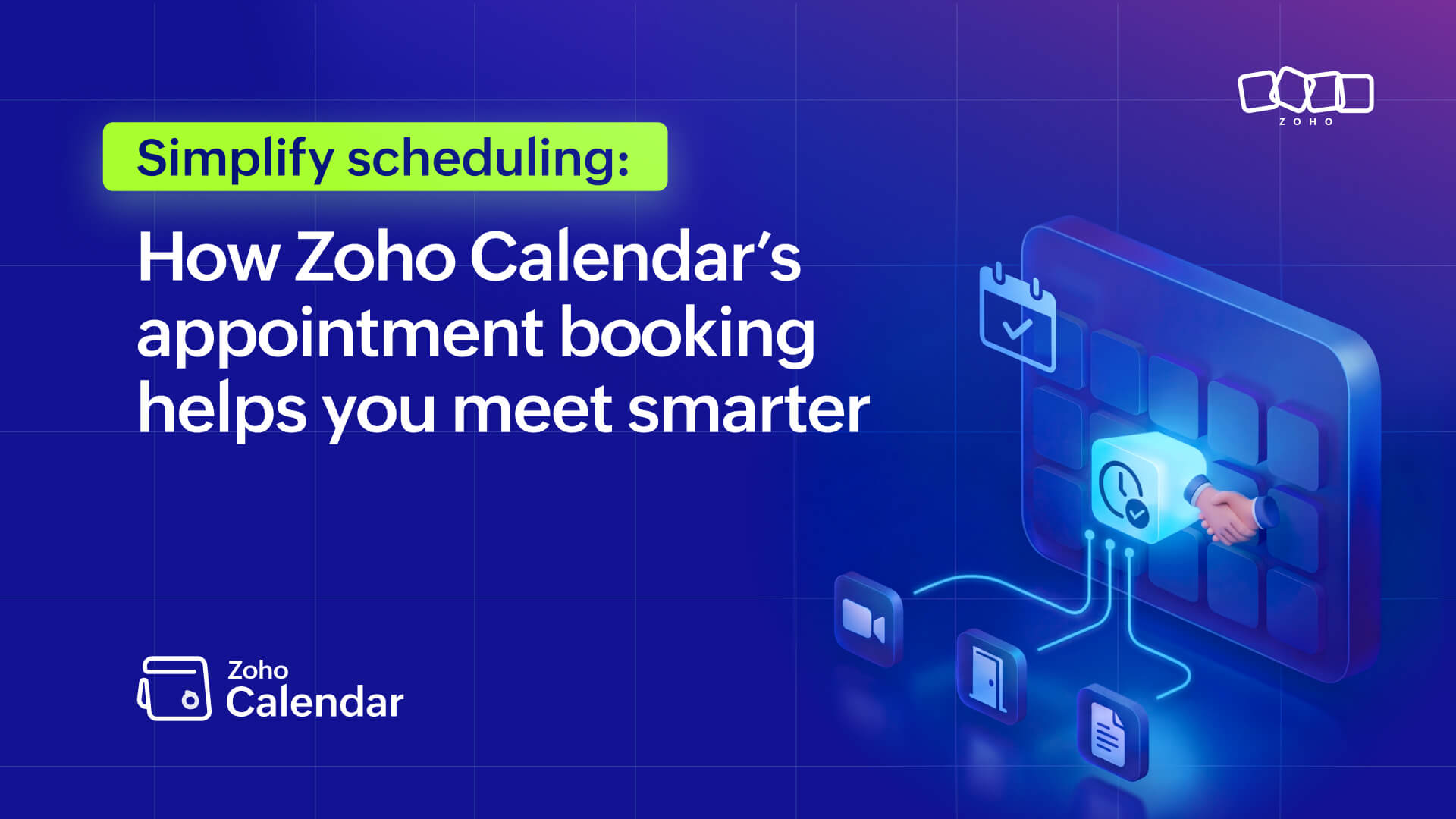 Simplify scheduling: How Zoho Calendar’s appointment booking helps you meet smarter   