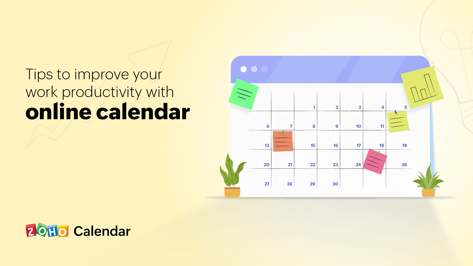 Tips to improve your work productivity with an online calendar Zoho