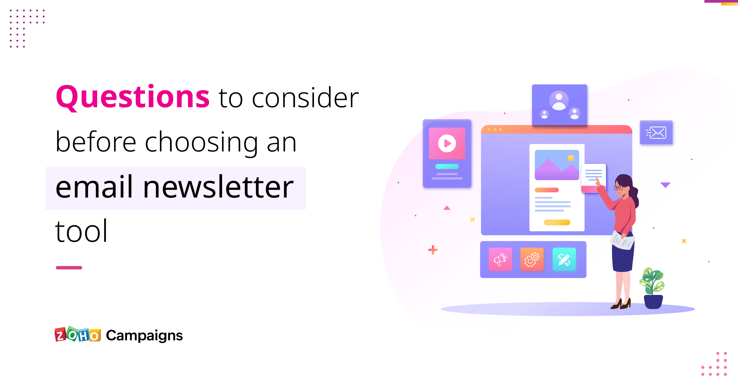 Choosing an email newsletter software