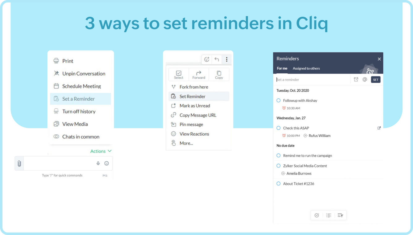 Time management using the Pomodoro technique in Cliq - Zoho Blog