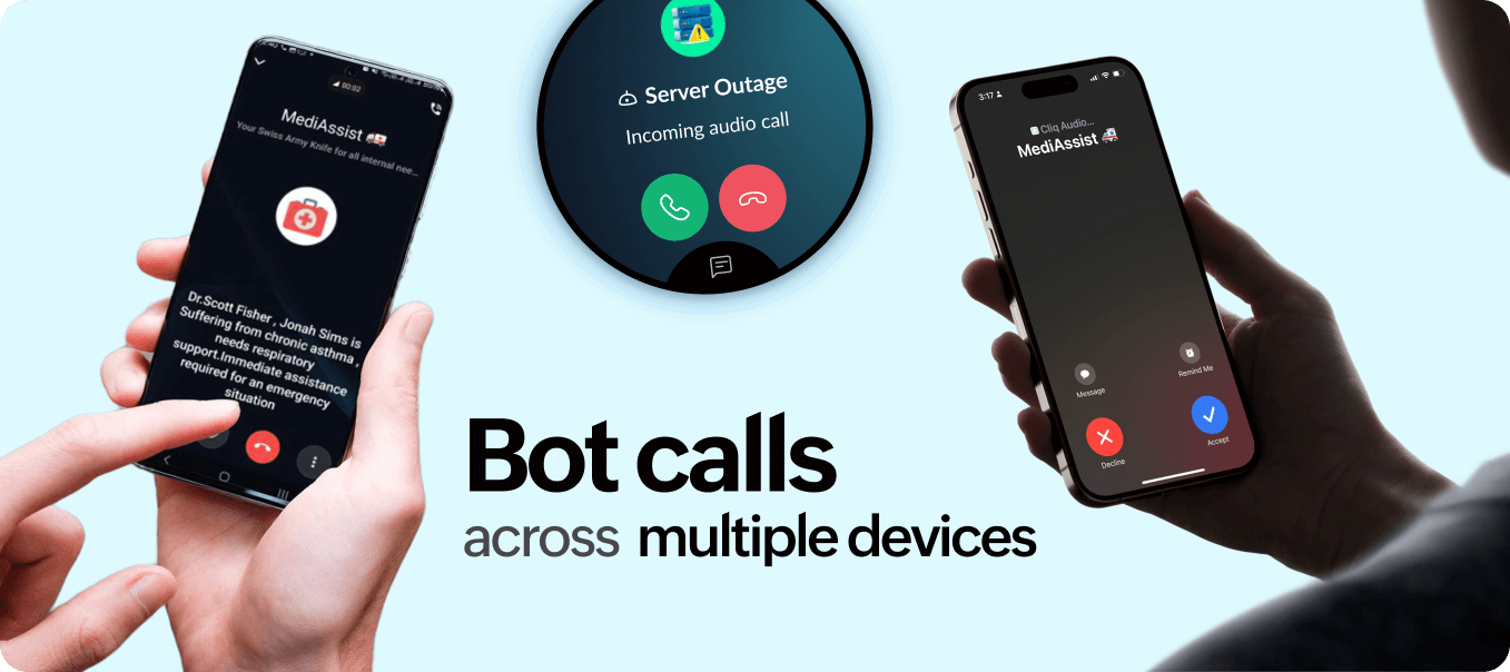 Zoho Cliq Bot Calls across all devices