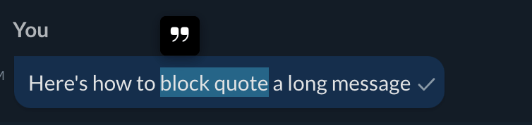 Block quote