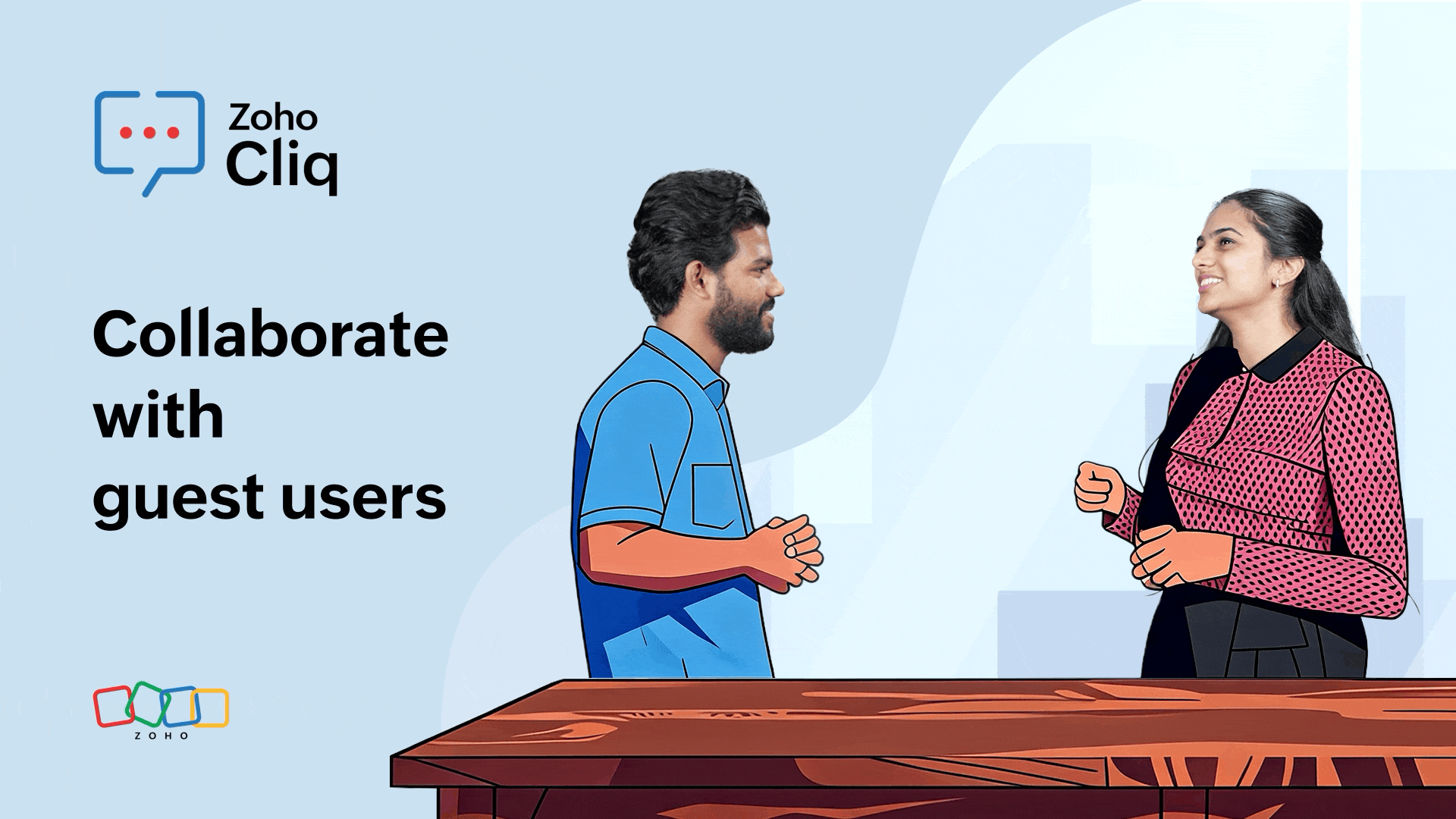 Bring external collaborators into the right Cliq conversations with the revamped guest user feature