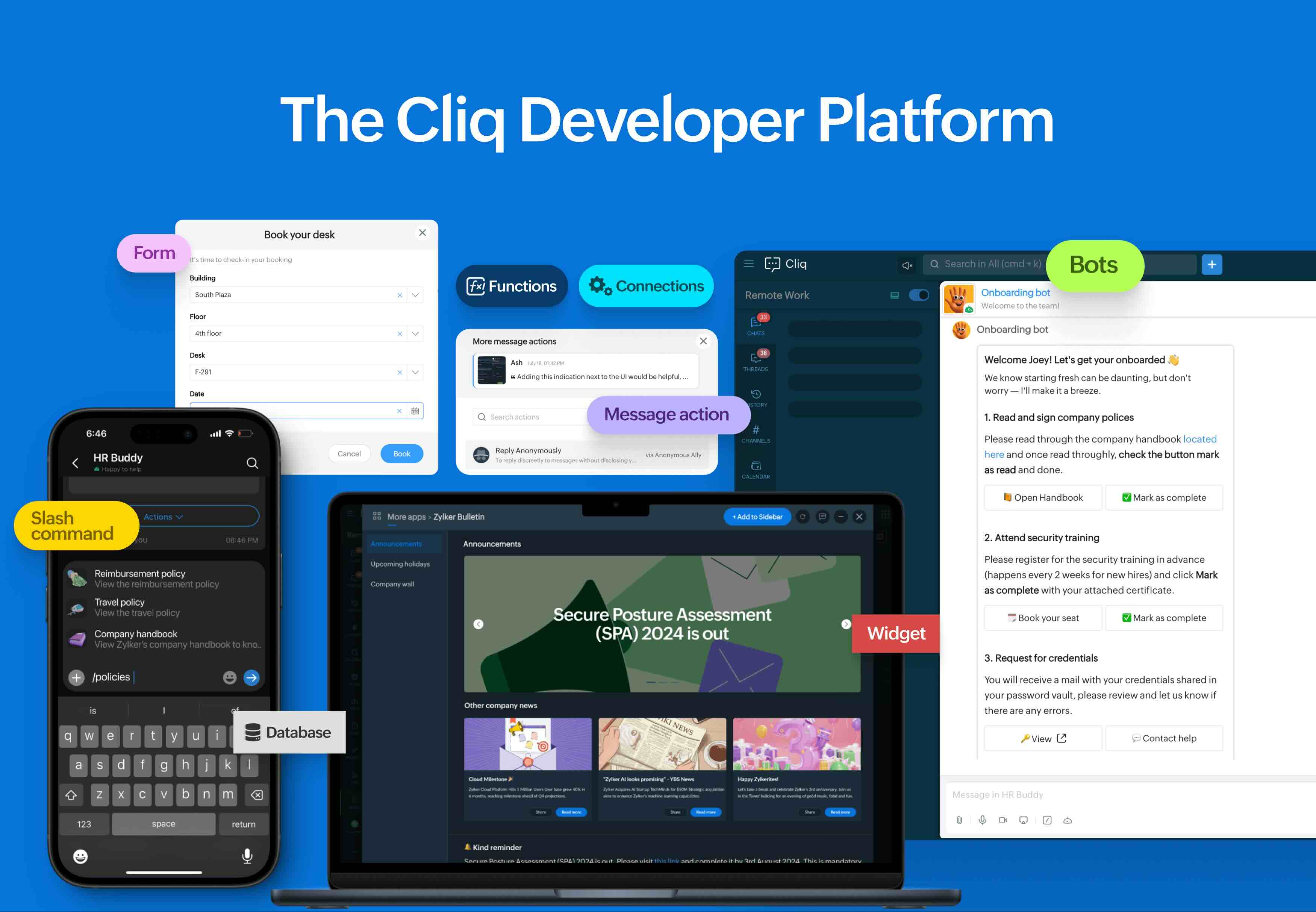 The Zoho Cliq developer platform