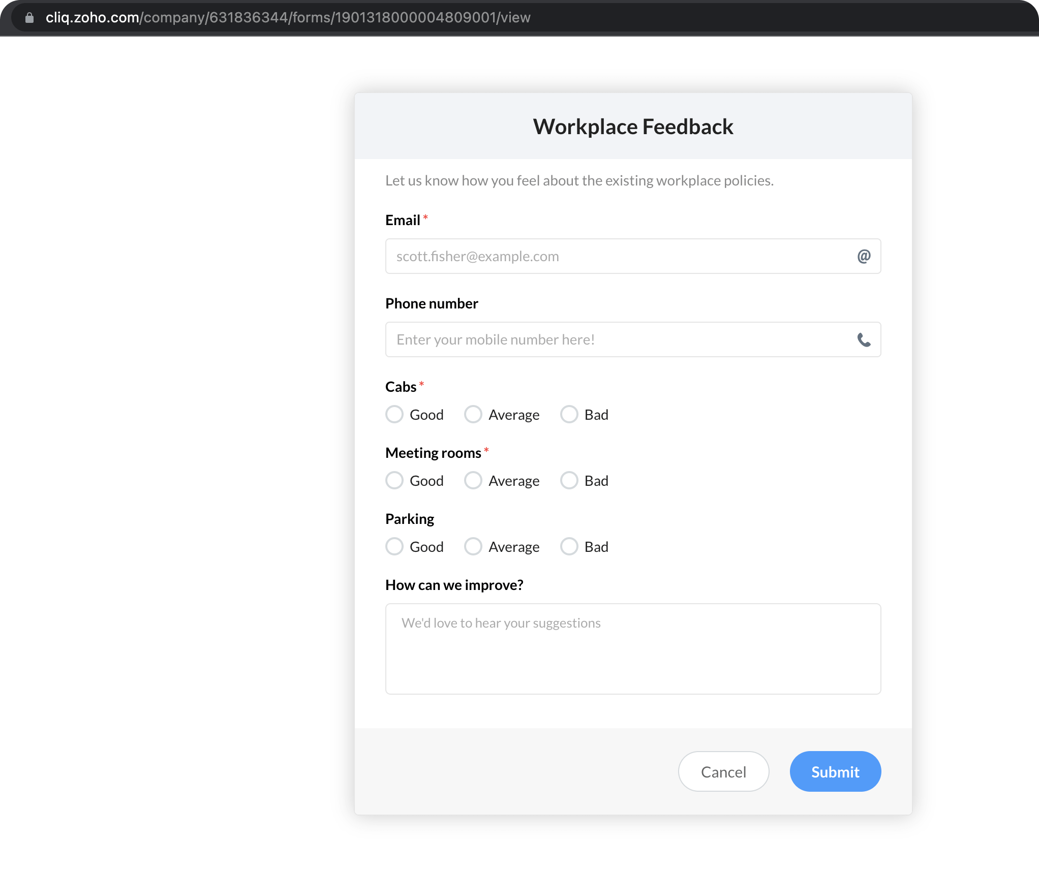 form-view-handler-zoho-cliq