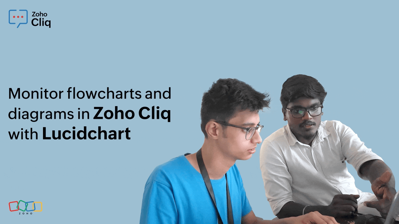 Monitor flowcharts and diagrams in Cliq with Lucidchart