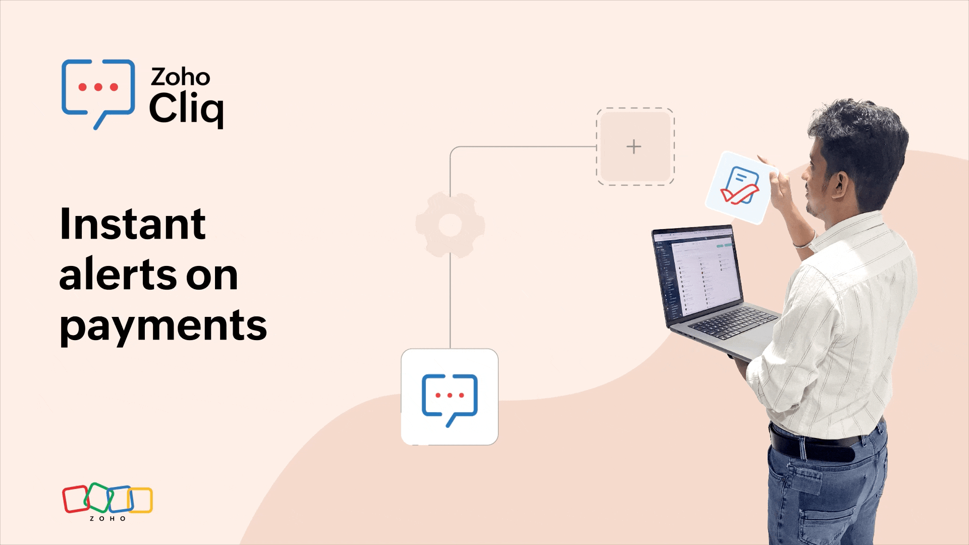 Instant alerts on payments: Zoho Cliq's integration with Zoho Checkout