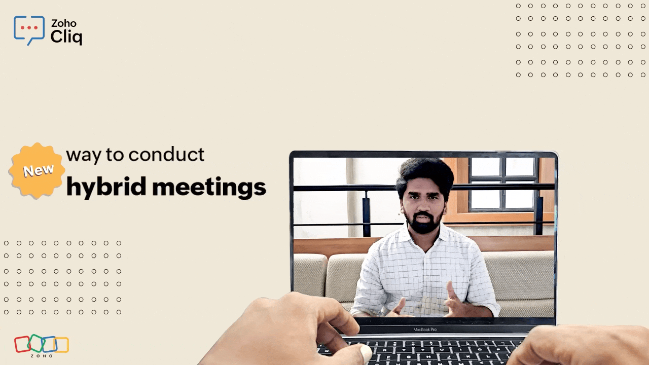 Zoho Cliq conference rooms solution - A new way to conduct hybrid meetings