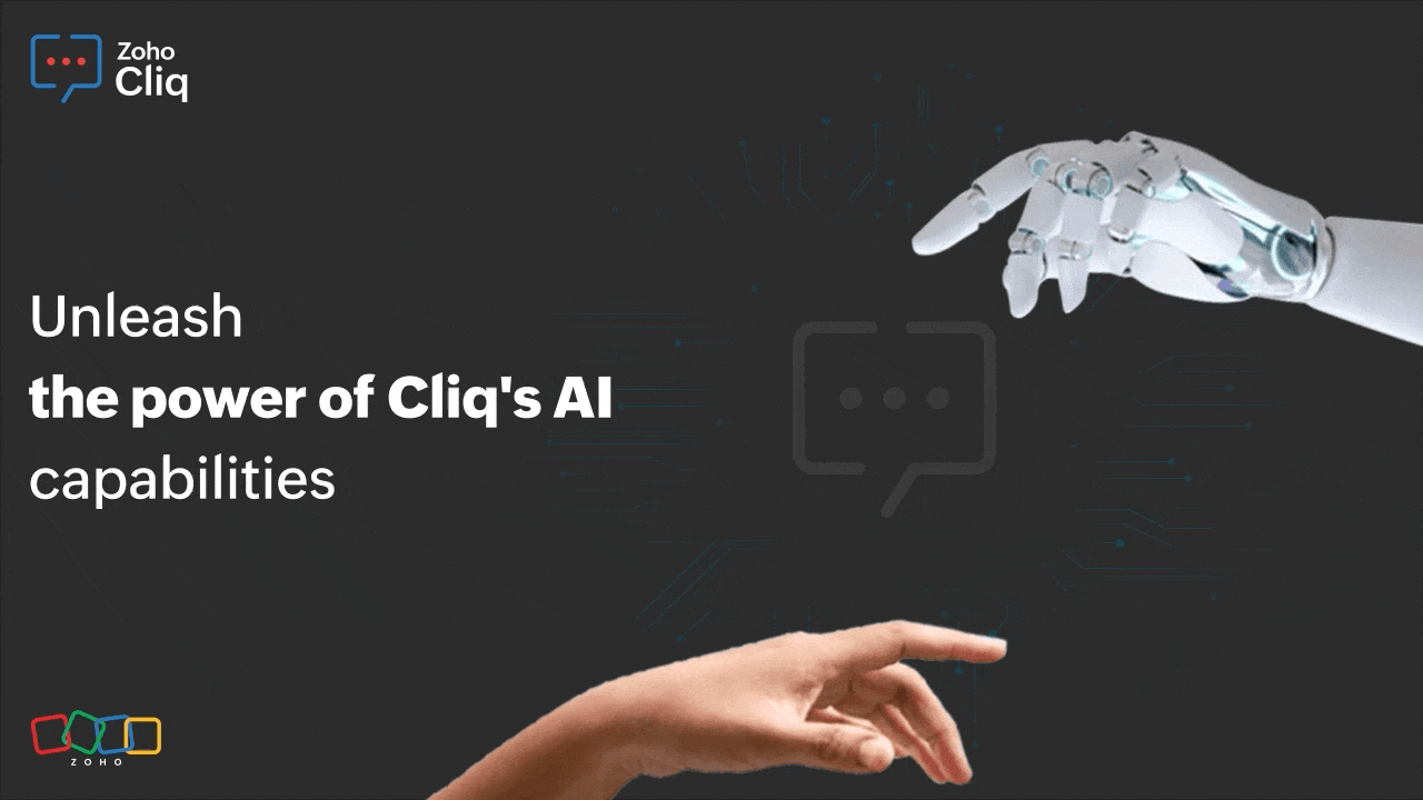 Revolutionize your business communication with the power of Cliq's AI capabilities