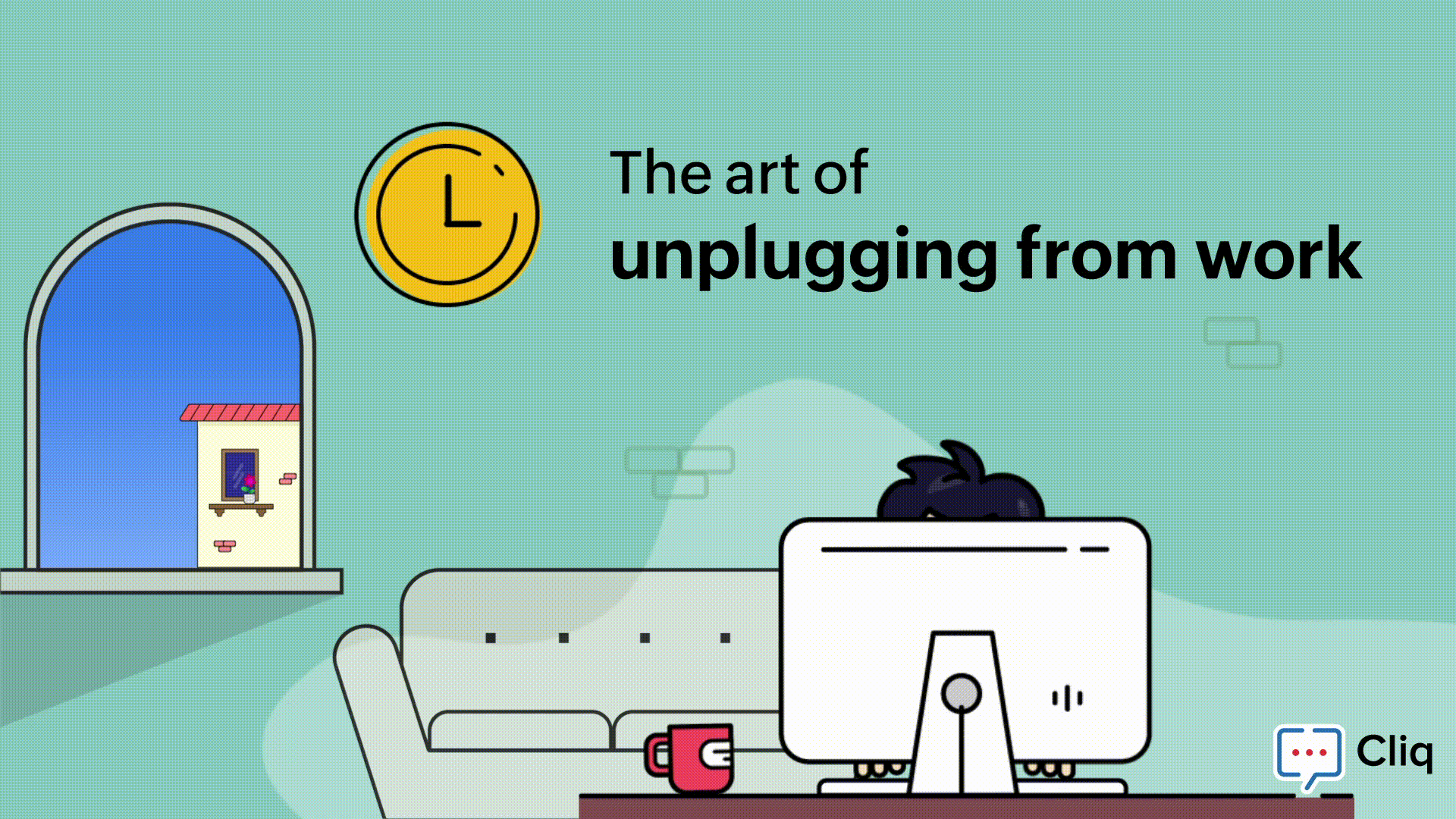 unplug from work when working remotely