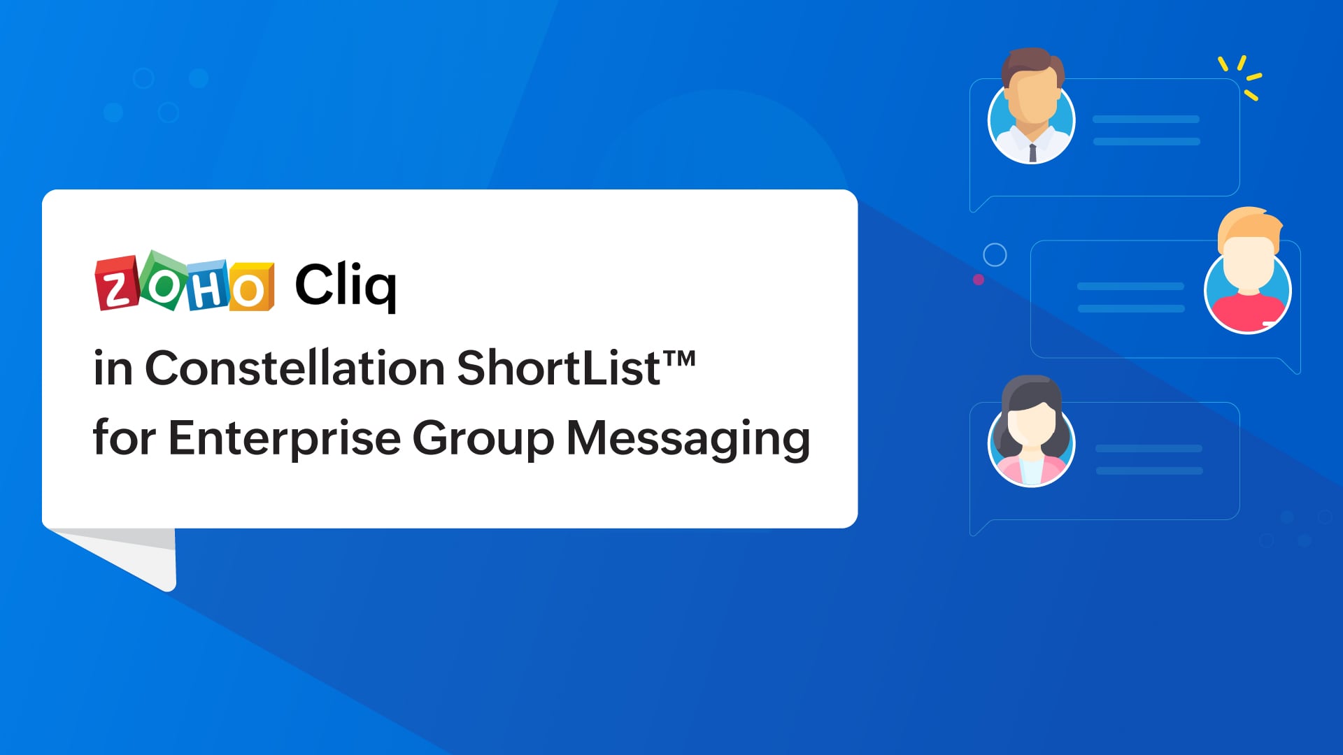 Zoho Cliq recognized in Constellation ShortList™