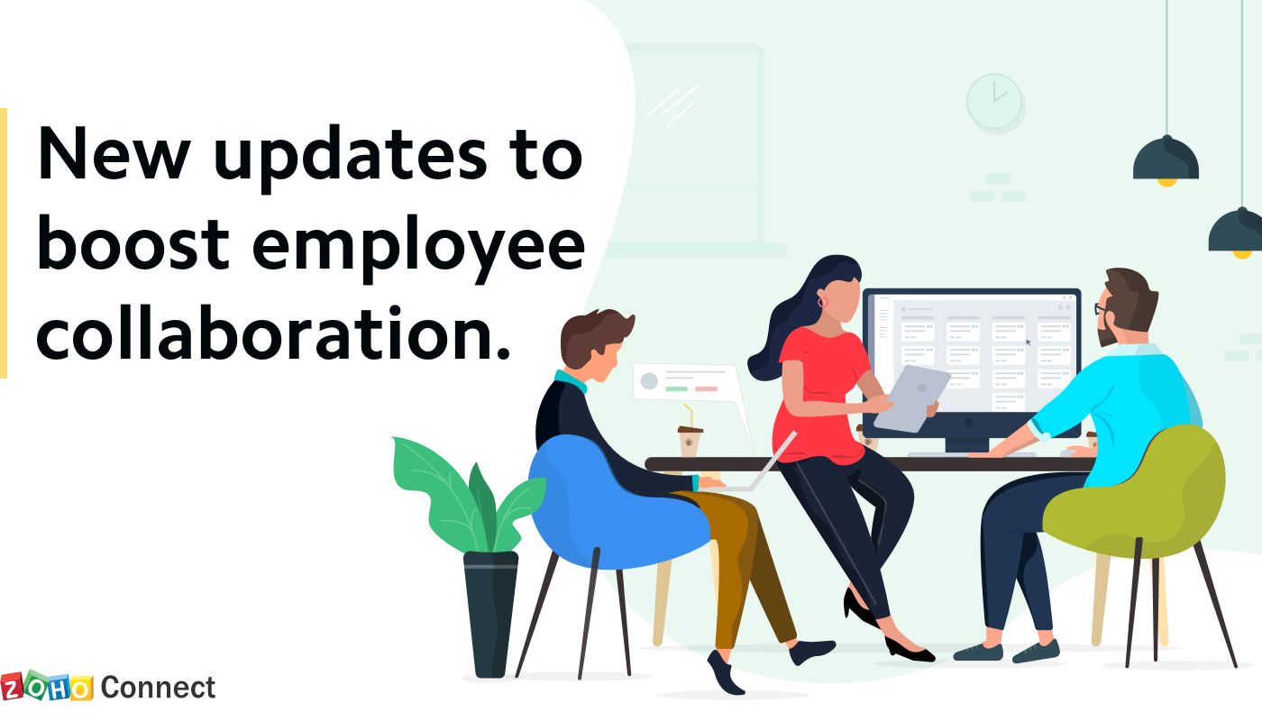 New in Zoho Connect: Projects integration, board templates, and more