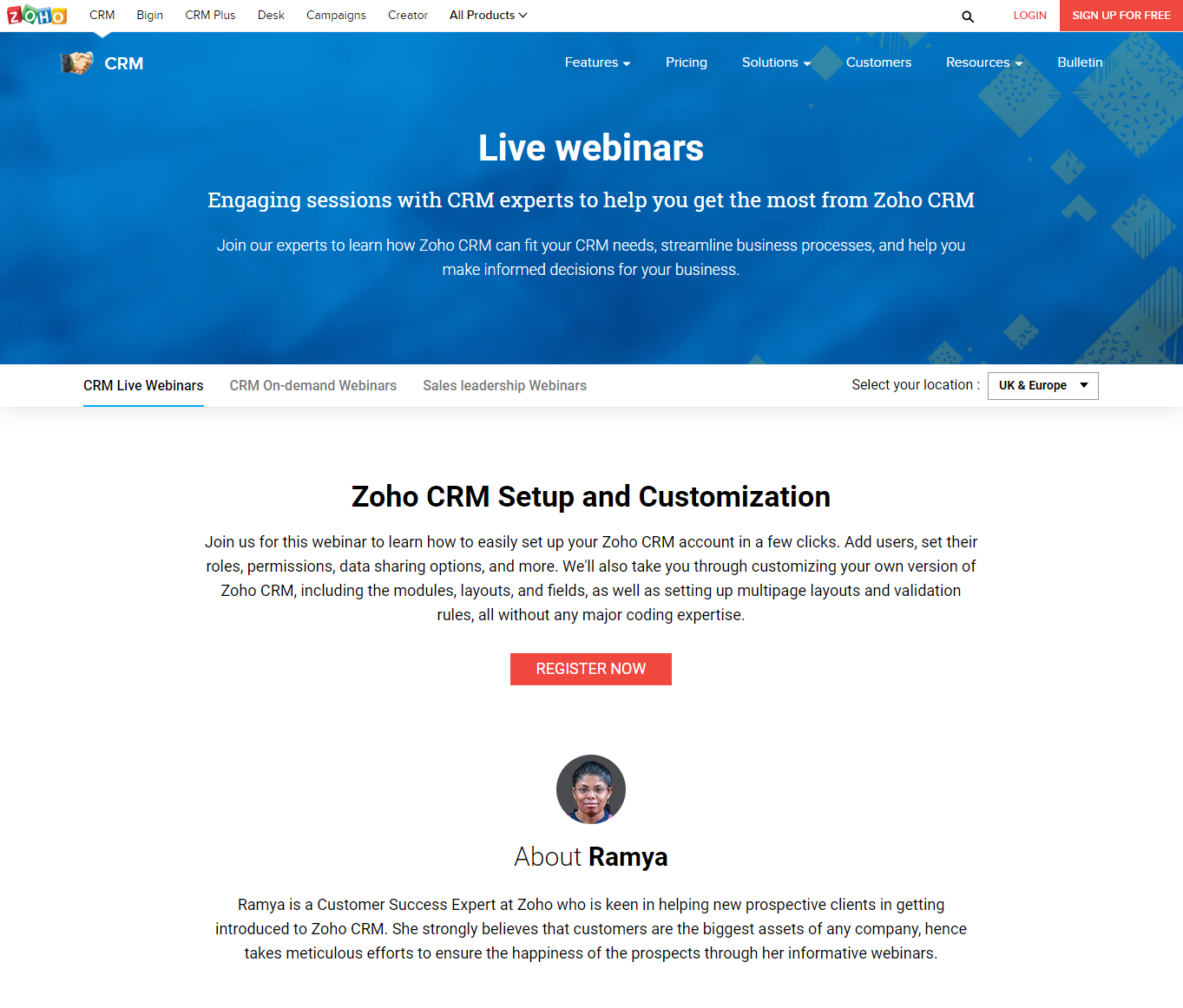 zoho webinar 