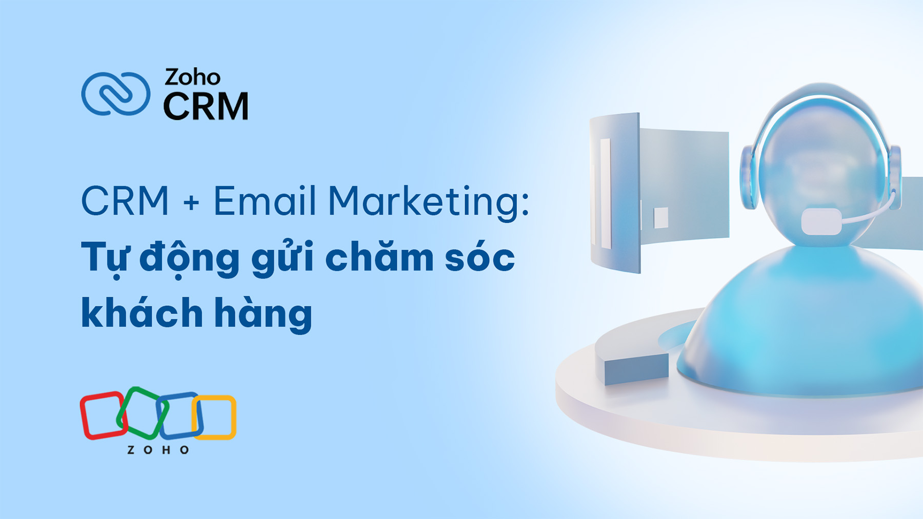 CRM + Email Marketing: Tự động gửi chăm sóc khách hàng