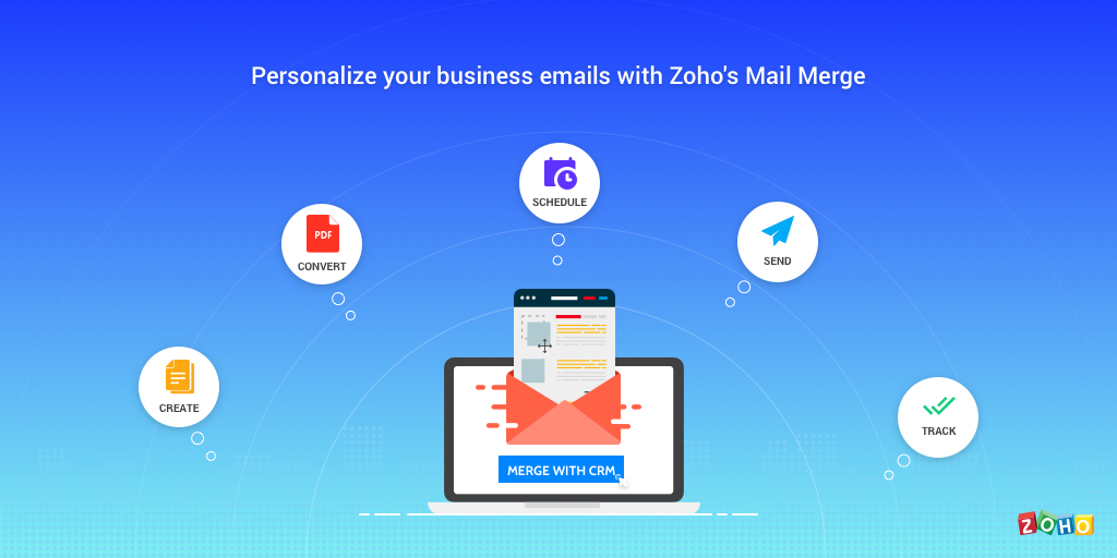 Mail Merge inside your Google Docs. Use Zoho CRM, Google Sheets.