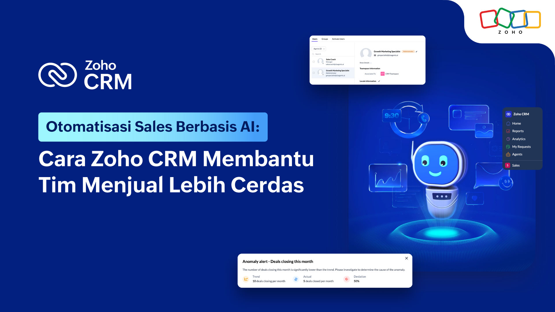 Otomatisasi Sales Berbasis AI: Cara Zoho CRM Membantu Tim Menjual Lebih Cerdas