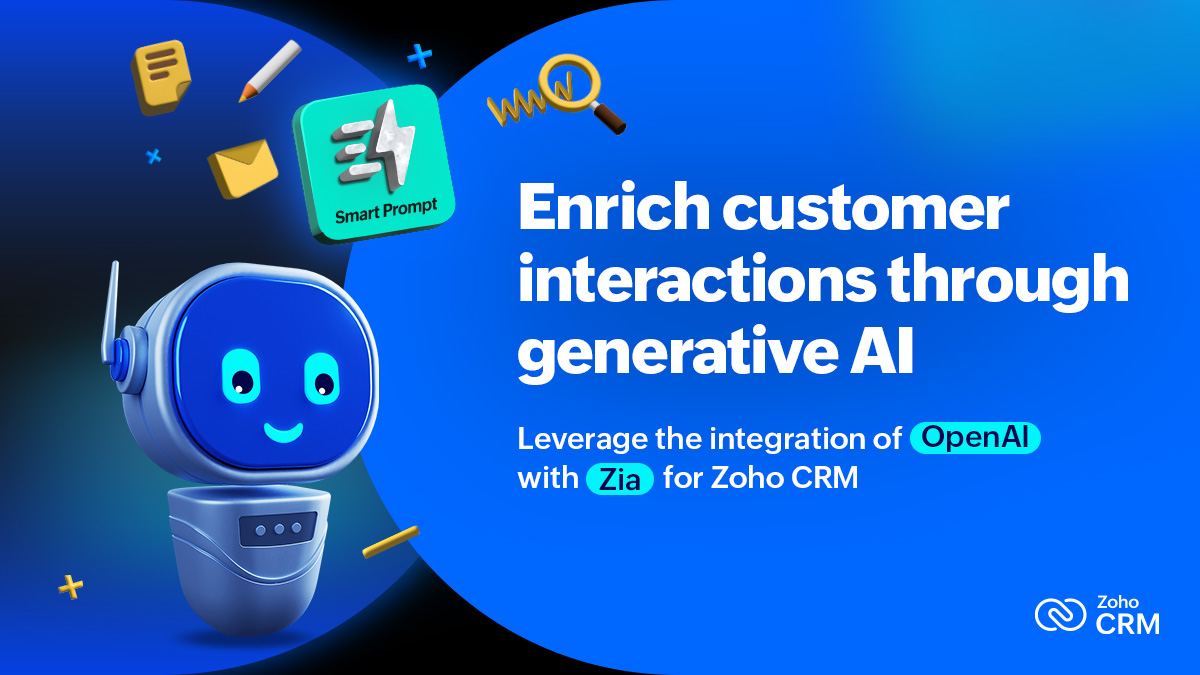 Optimize customer interactions using OpenAI's integration with Zia for Zoho CRM