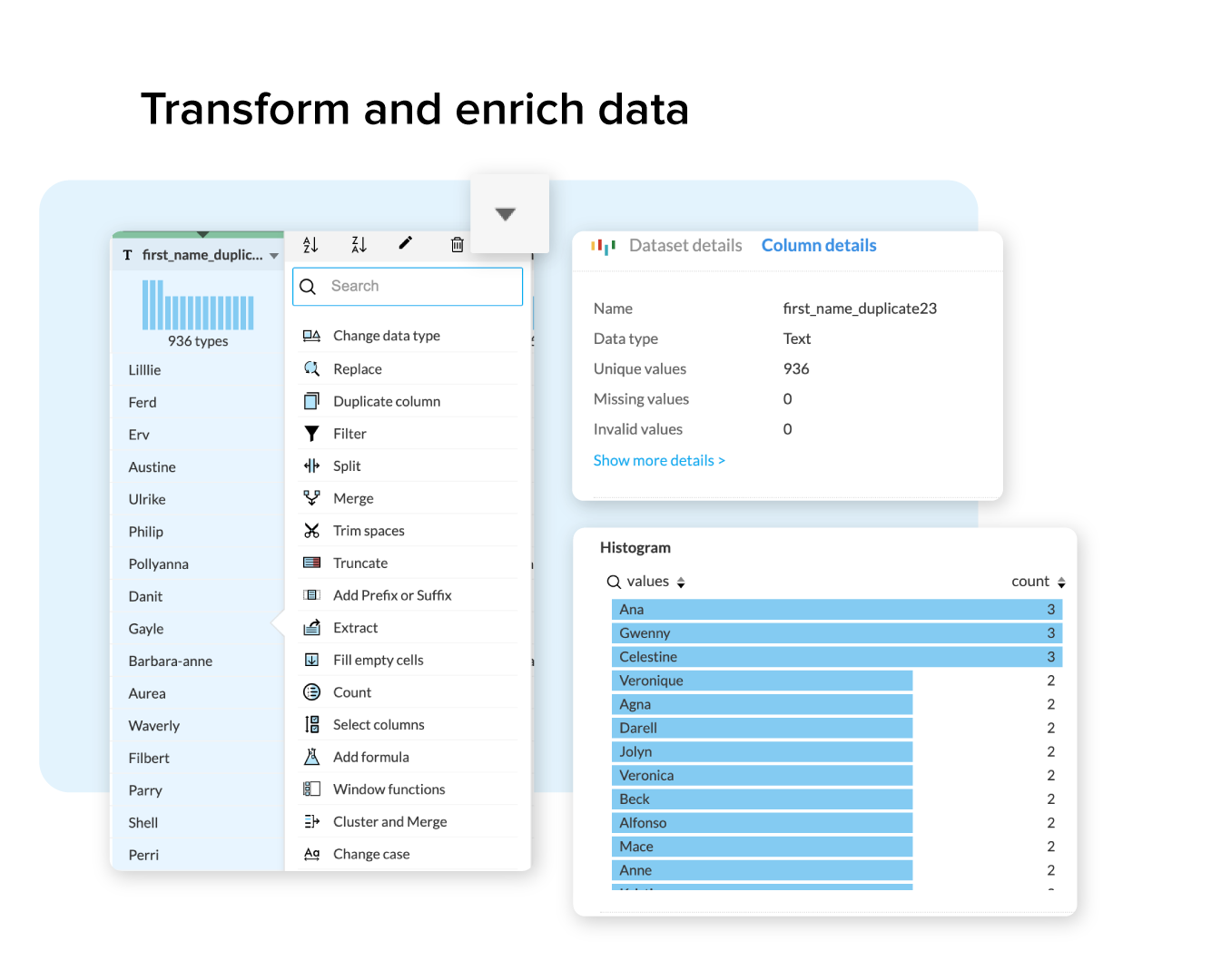 Zoho_DataPrep_Transform