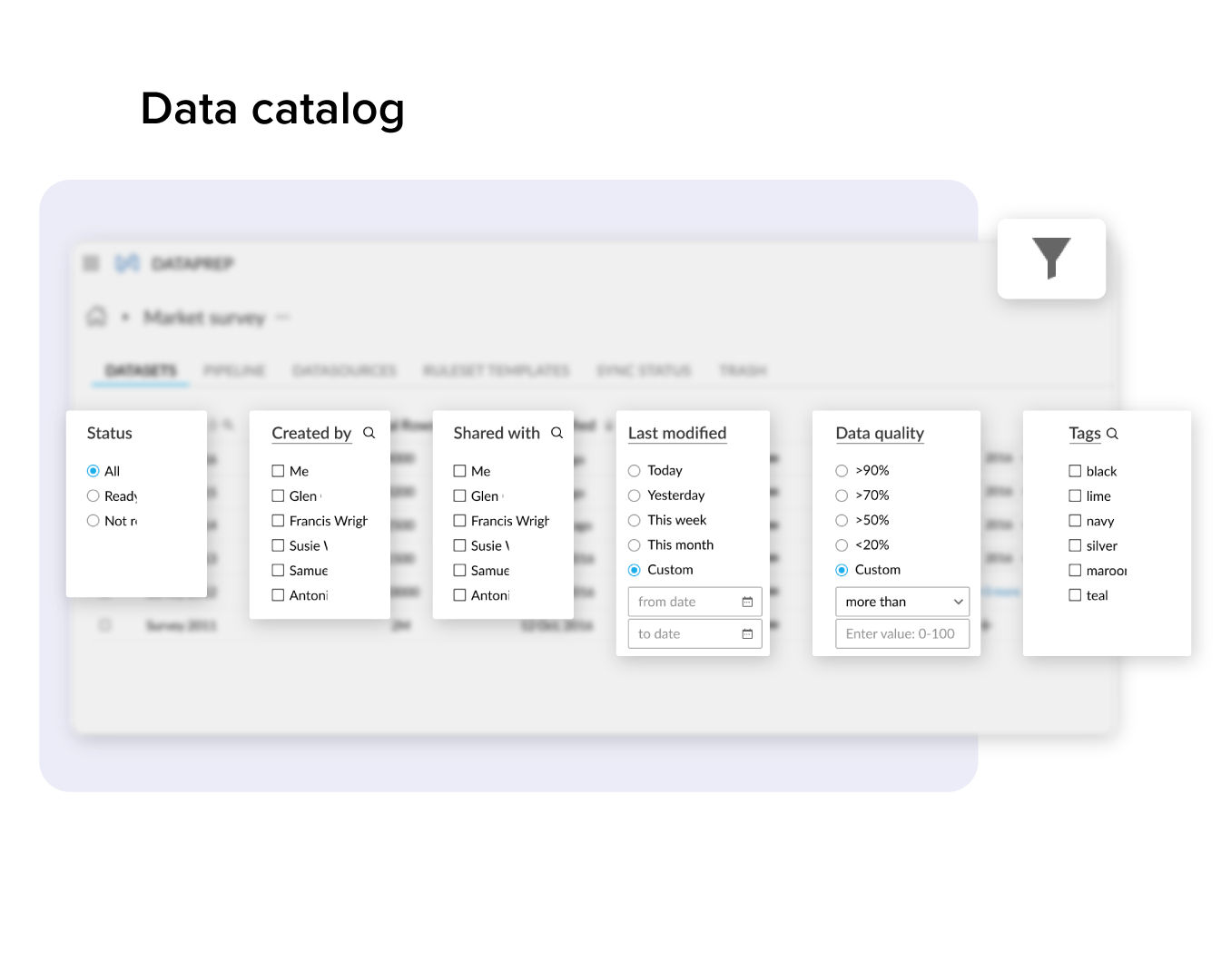 Zoho DataPrep - Data Catalog