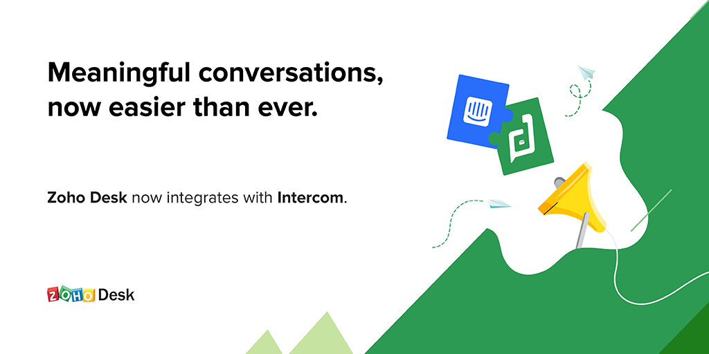 Zoho Desk integrates with Intercom