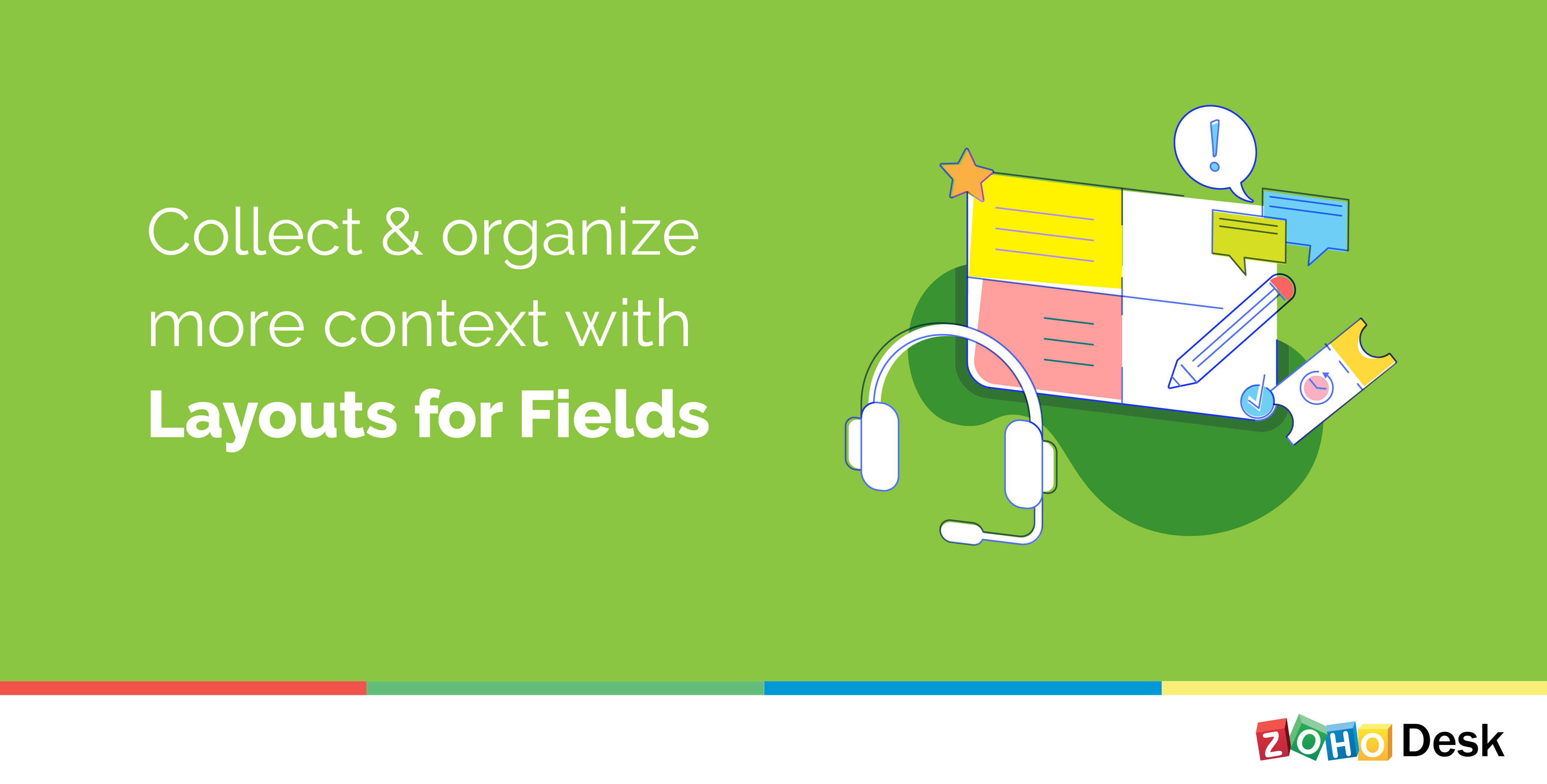 layouts for fields in Zoho Desk