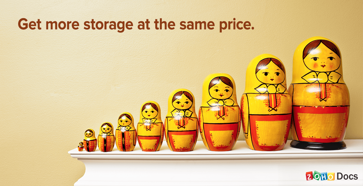 get more storage at the same price