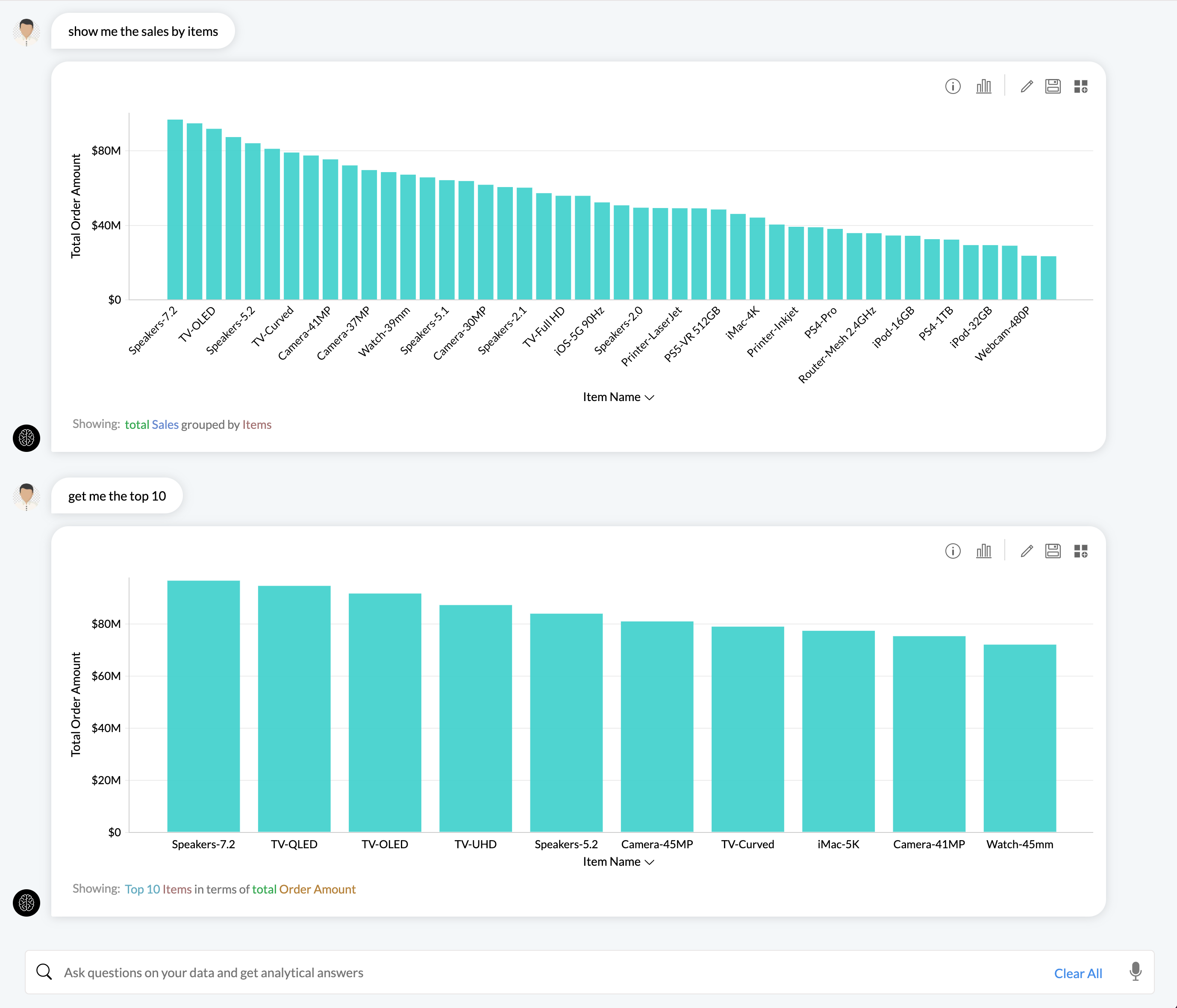 procesameinto natural del lenguaje en zoho analytics