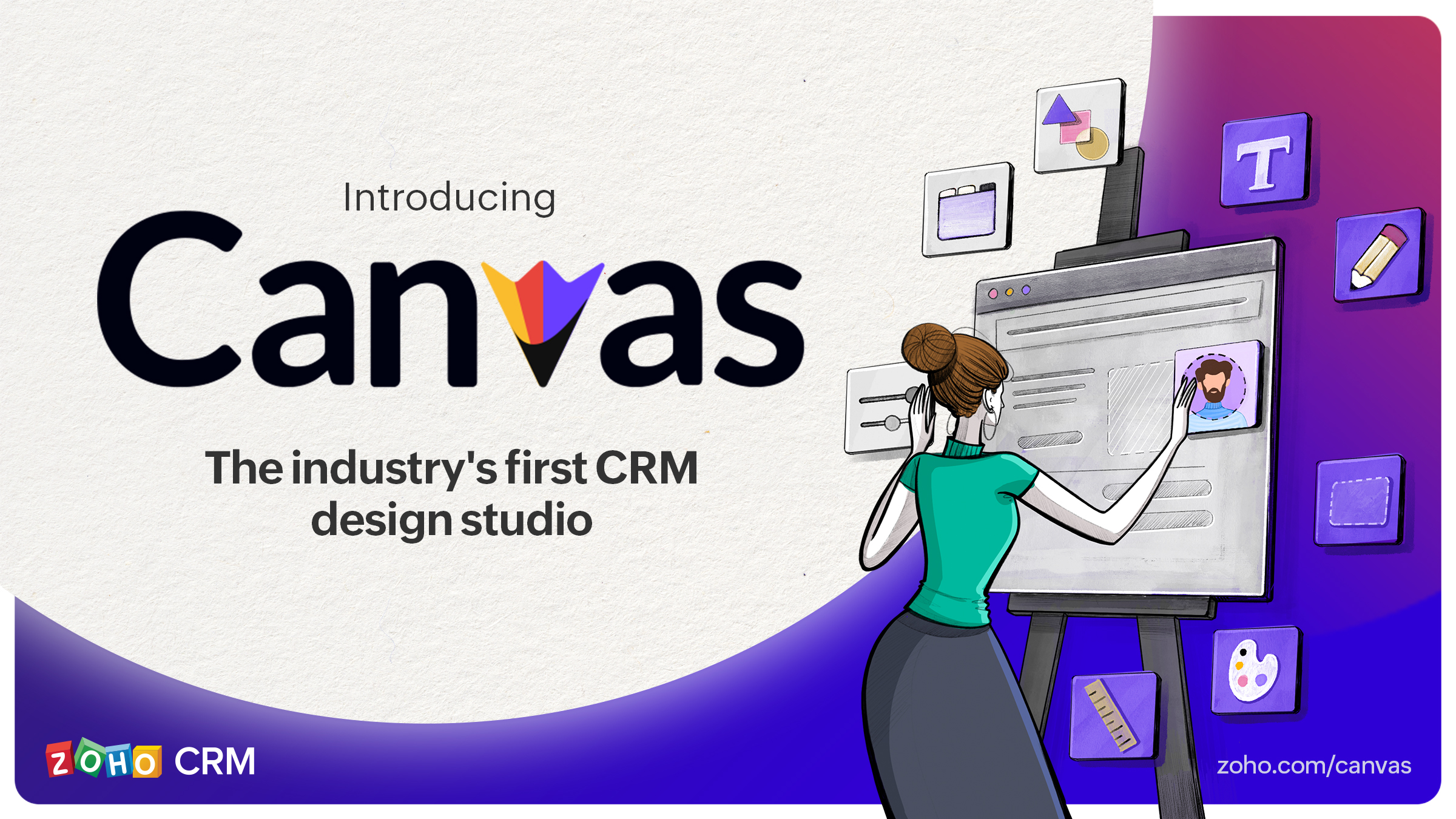 Canvas para Zoho CRM: el primer estudio de diseño de CRM de la industria