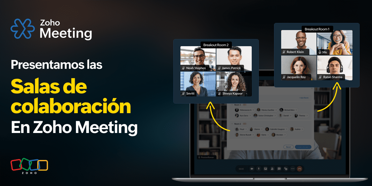 Presentamos las Salas de colaboración para mejorar la cooperación en tus reuniones en línea 