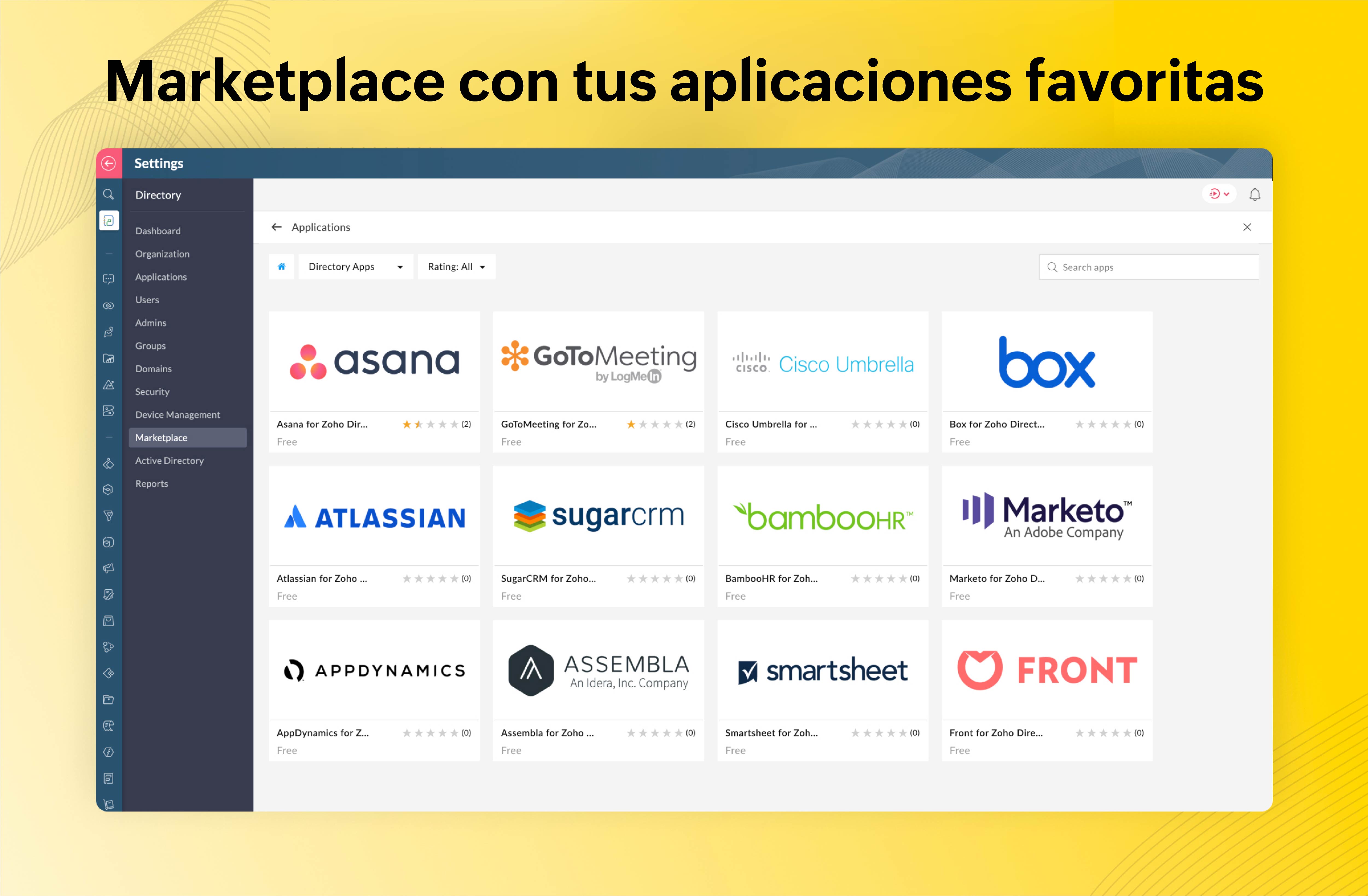  marketplace de zoho one