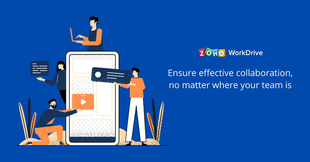 Guía para trabajar desde casa: colaboración con Zoho WorkDrive