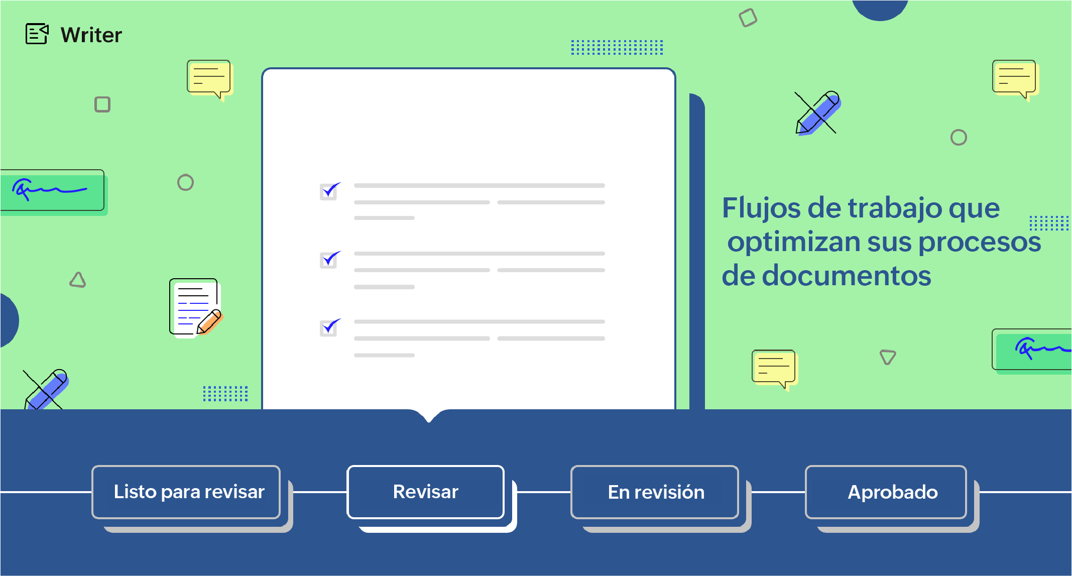 Agilice los procesos de sus documentos con los flujos de trabajo de Writer