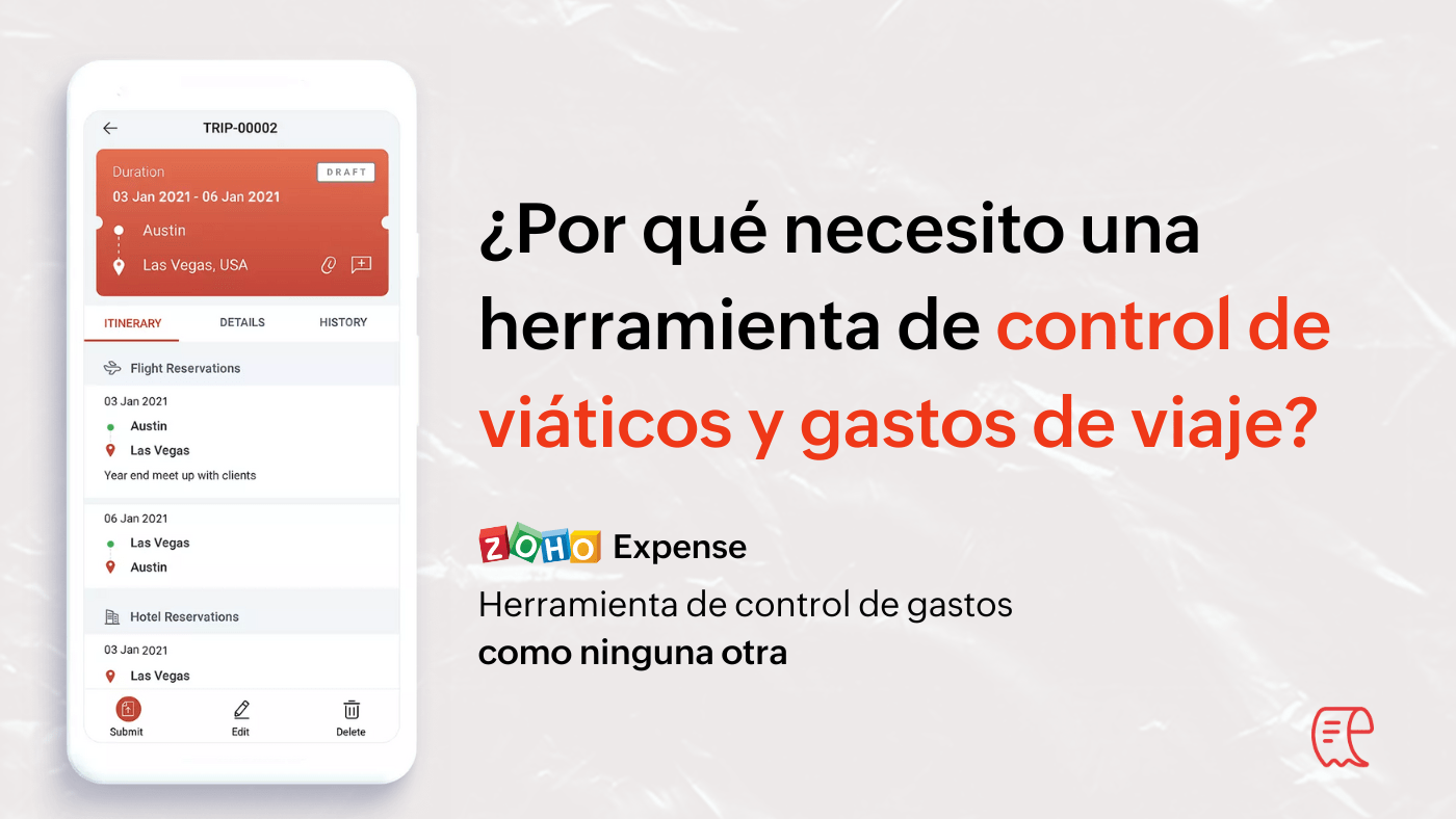 Zoho Expense: herramienta de control de gastos