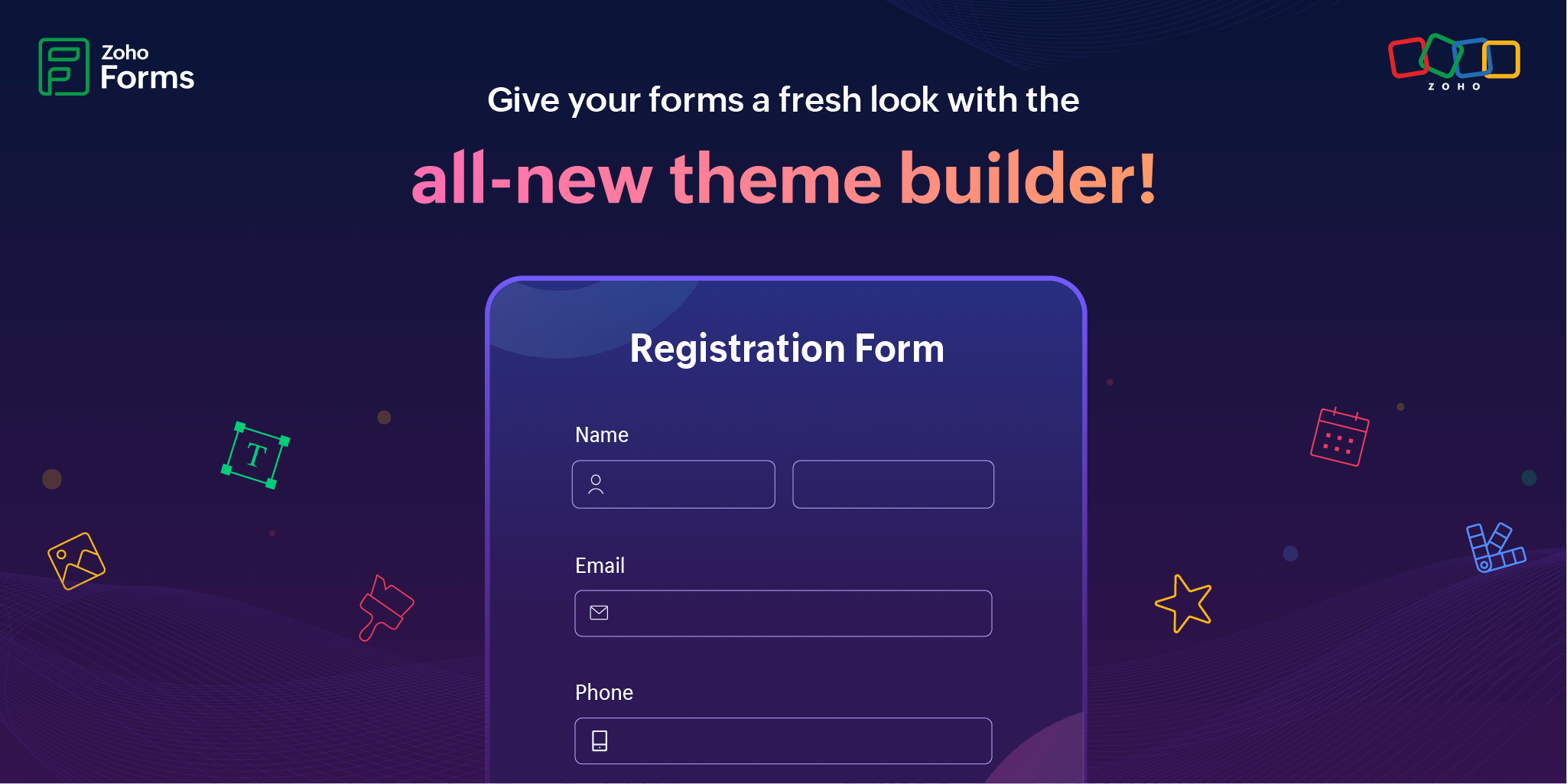 Introducing the new theme builder in Zoho Forms