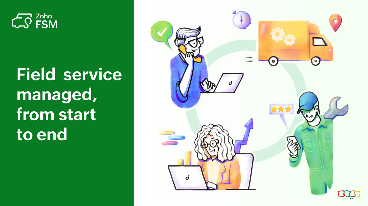 Field service managed, from start to end