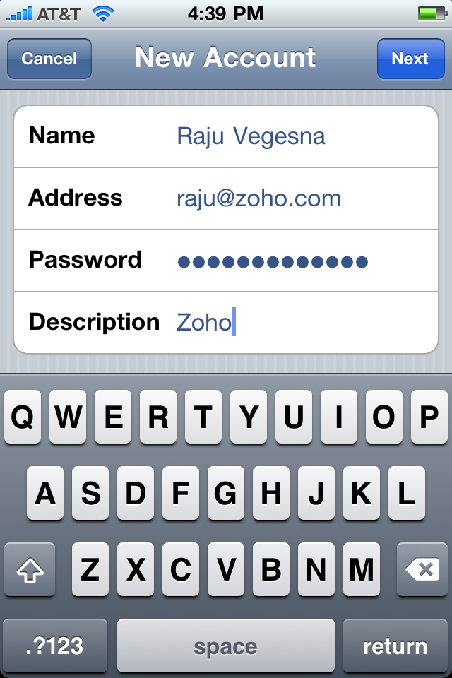 Accessing Zoho Mail On Iphoneipad Through Imap Zoho Blog 9068