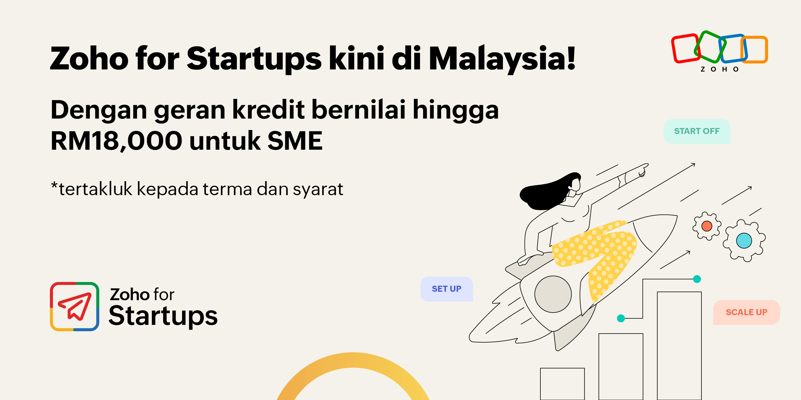 Zoho for Startups Kini di Malaysia: Digitalisasikan Perniagaan Anda dengan Kredit Zoho Bernilai Sehingga RM18,000!
