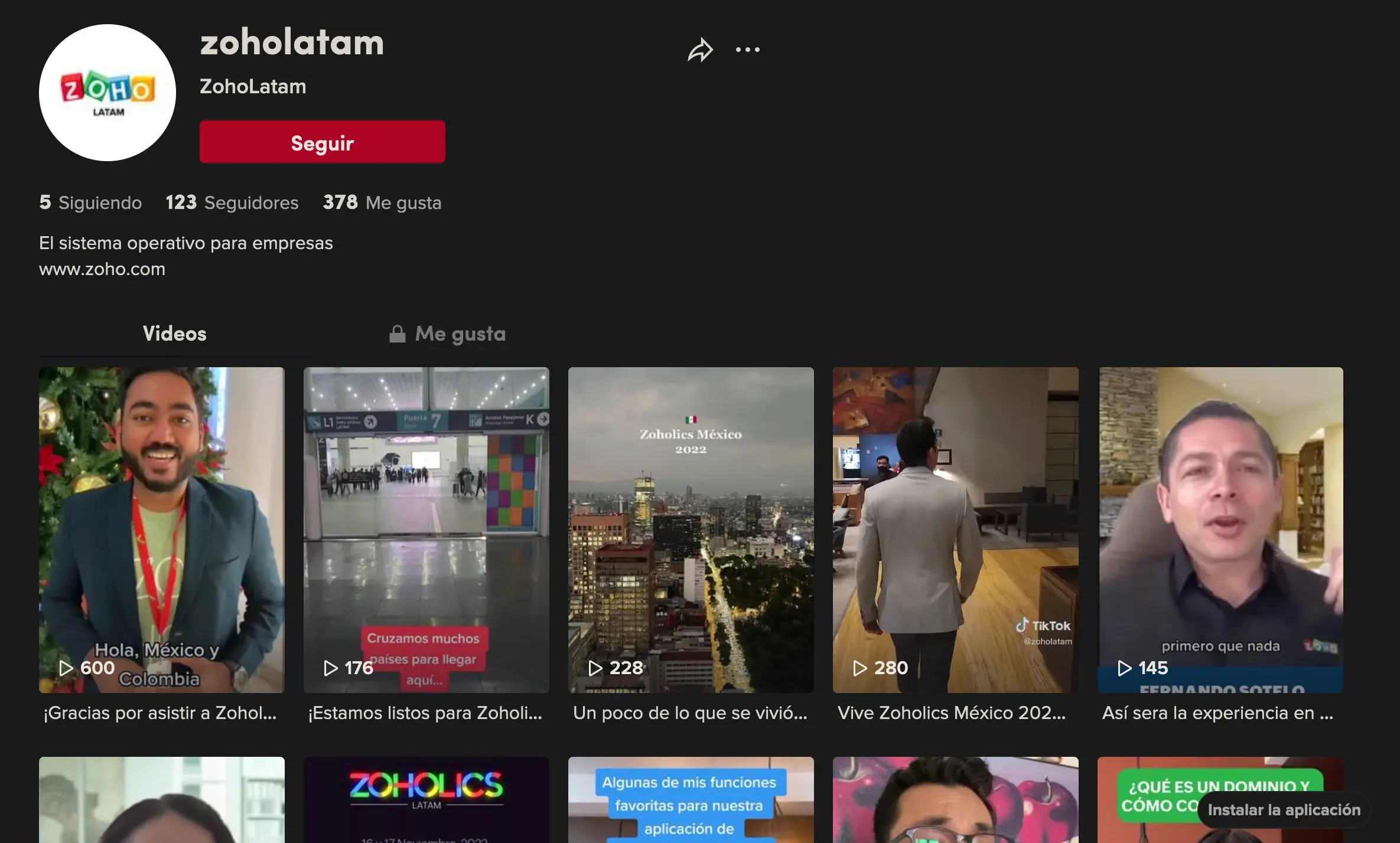 tiktok de zoho latam