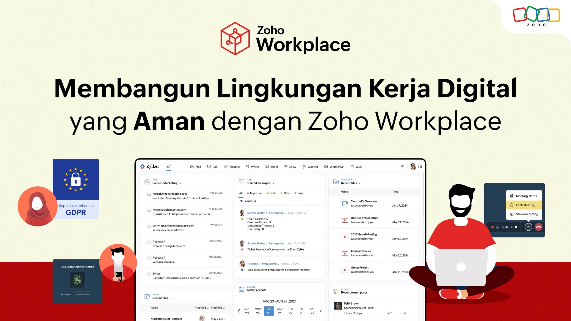 Membangun Lingkungan Kerja Digital yang Aman dengan Zoho Workplace