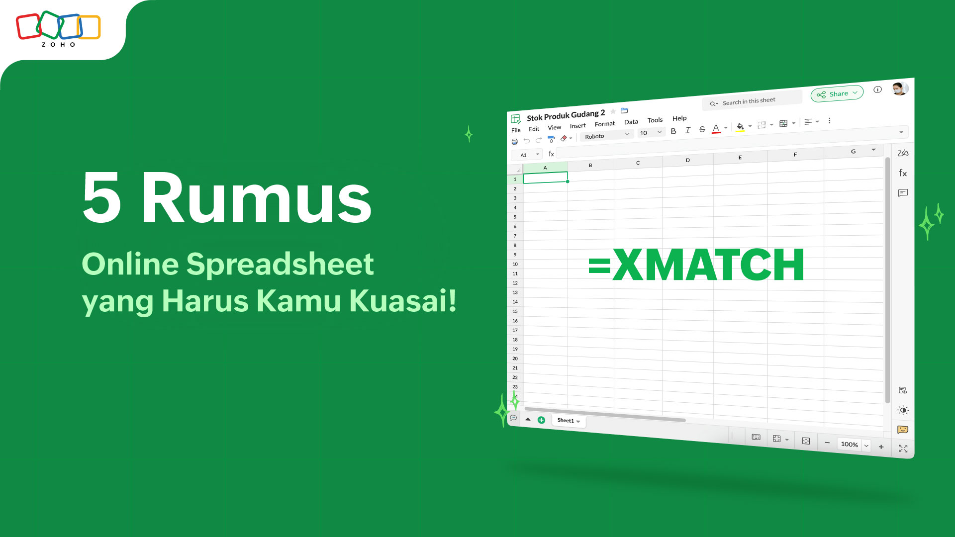 Rumus spreadsheet online dasar