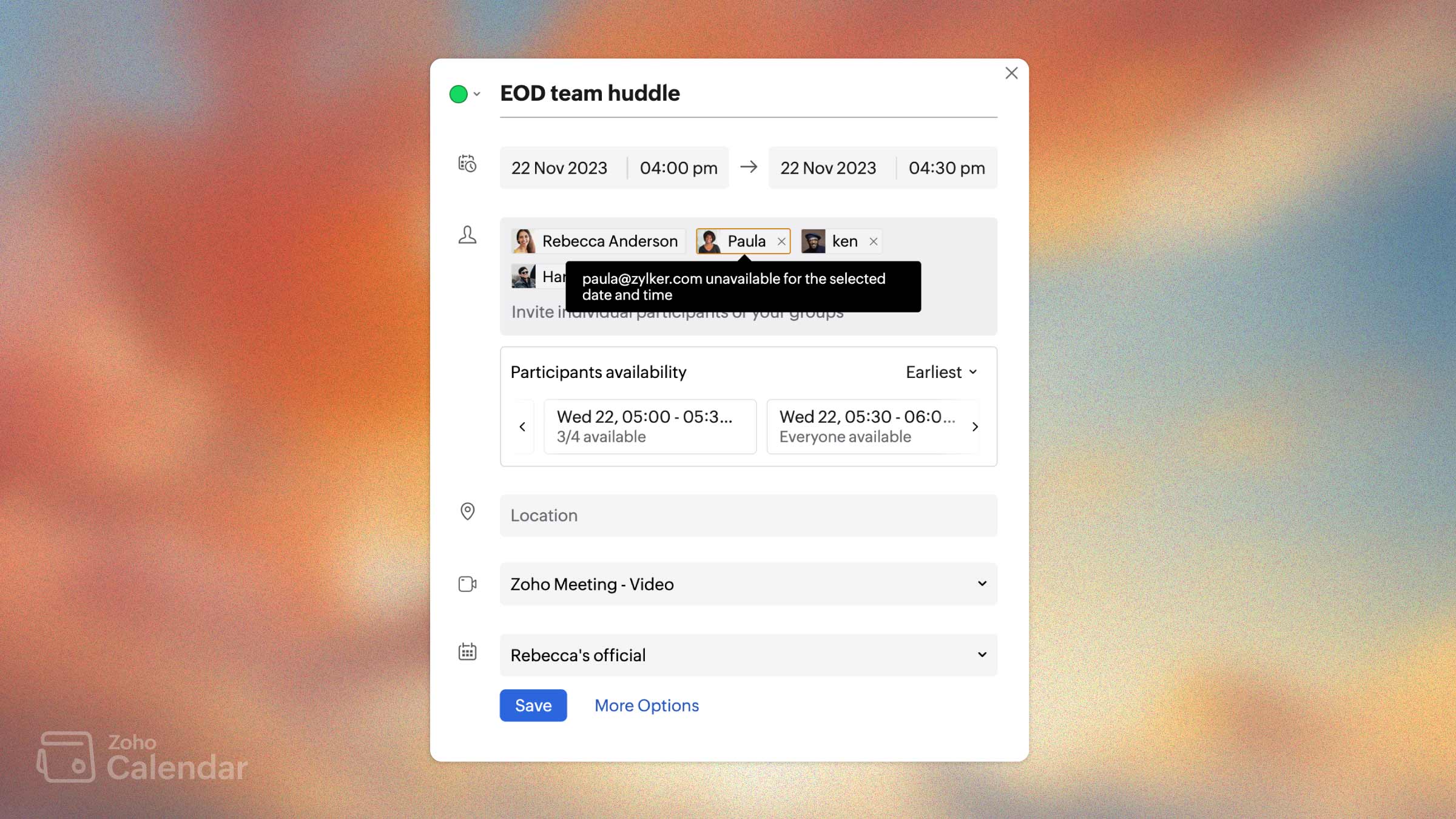 Zoho kalender untuk kalender online 2024